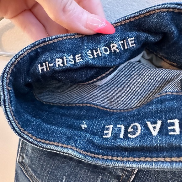 American Eagle High Rise Shortie jean shorts - Picture 3 of 4